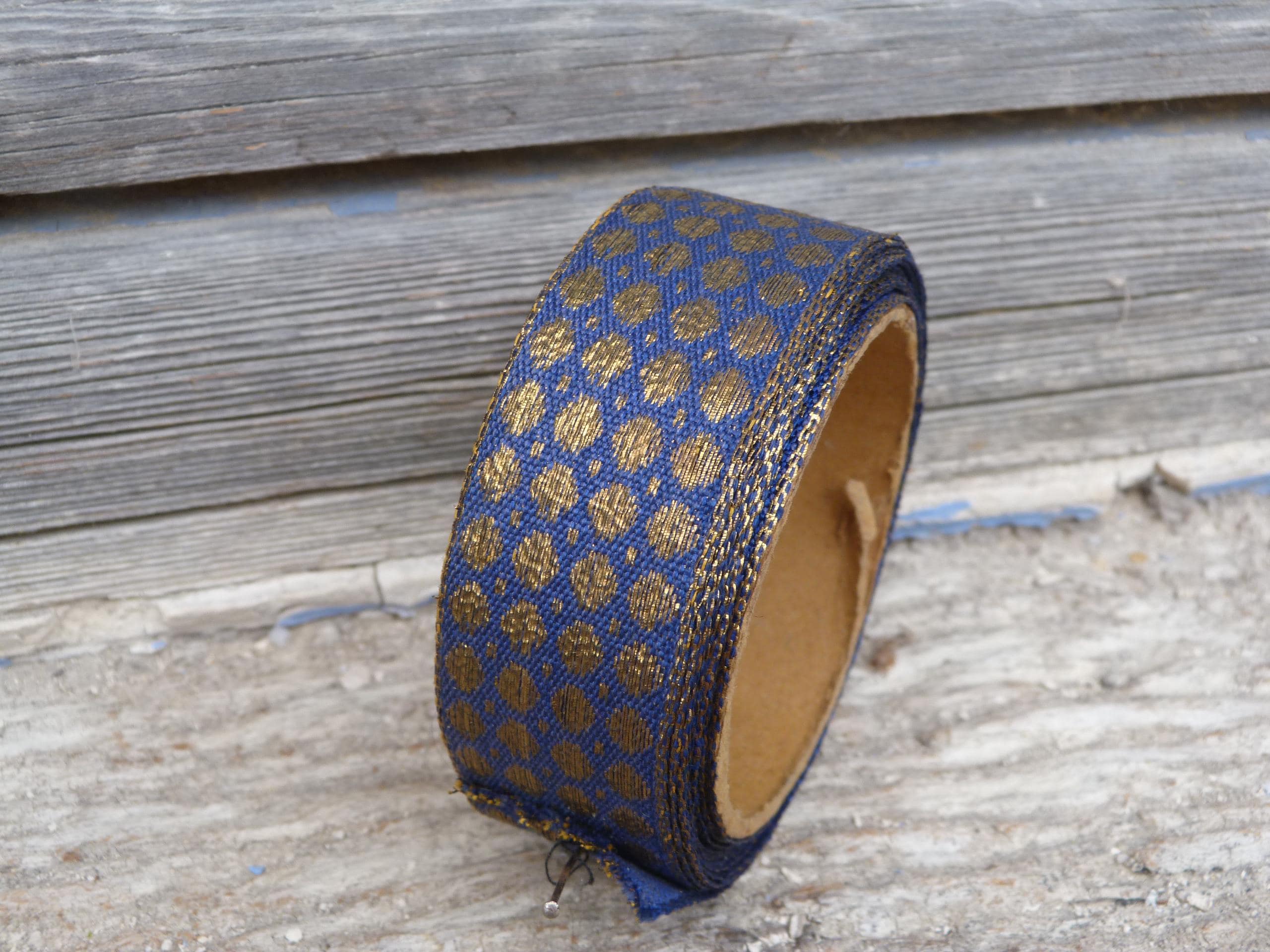 ヴィンテージアンティーク古いフランスのジャカードリボン - Etsy 日本
