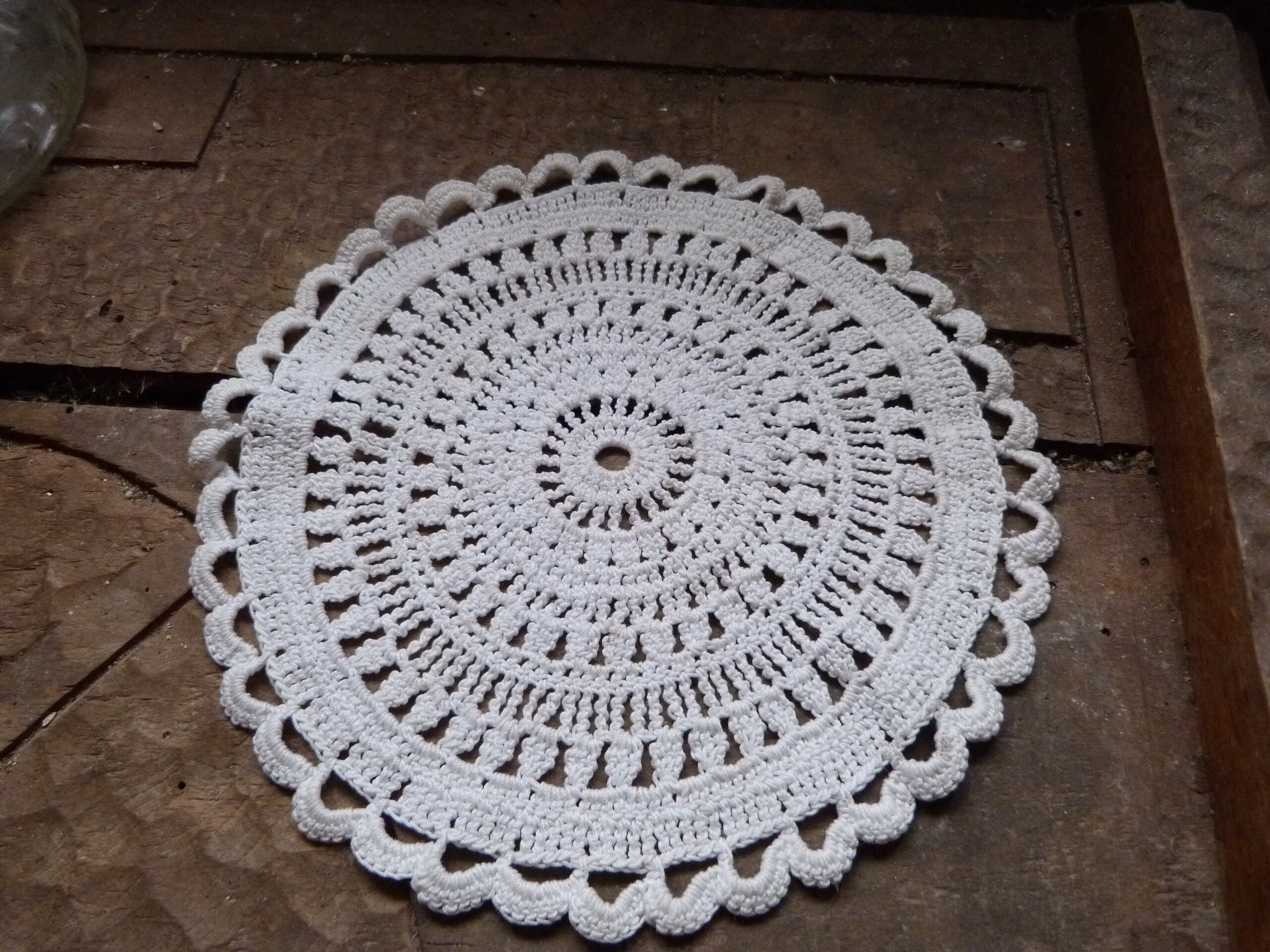 Naperon Ancien en Coton Écru