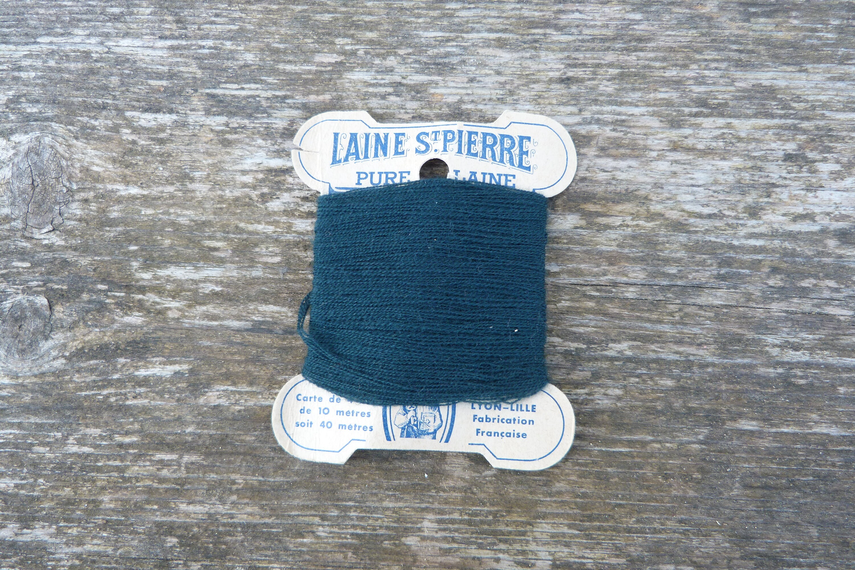 Laine à Repriser Ancienne Laine St Pierre Vert Foncé