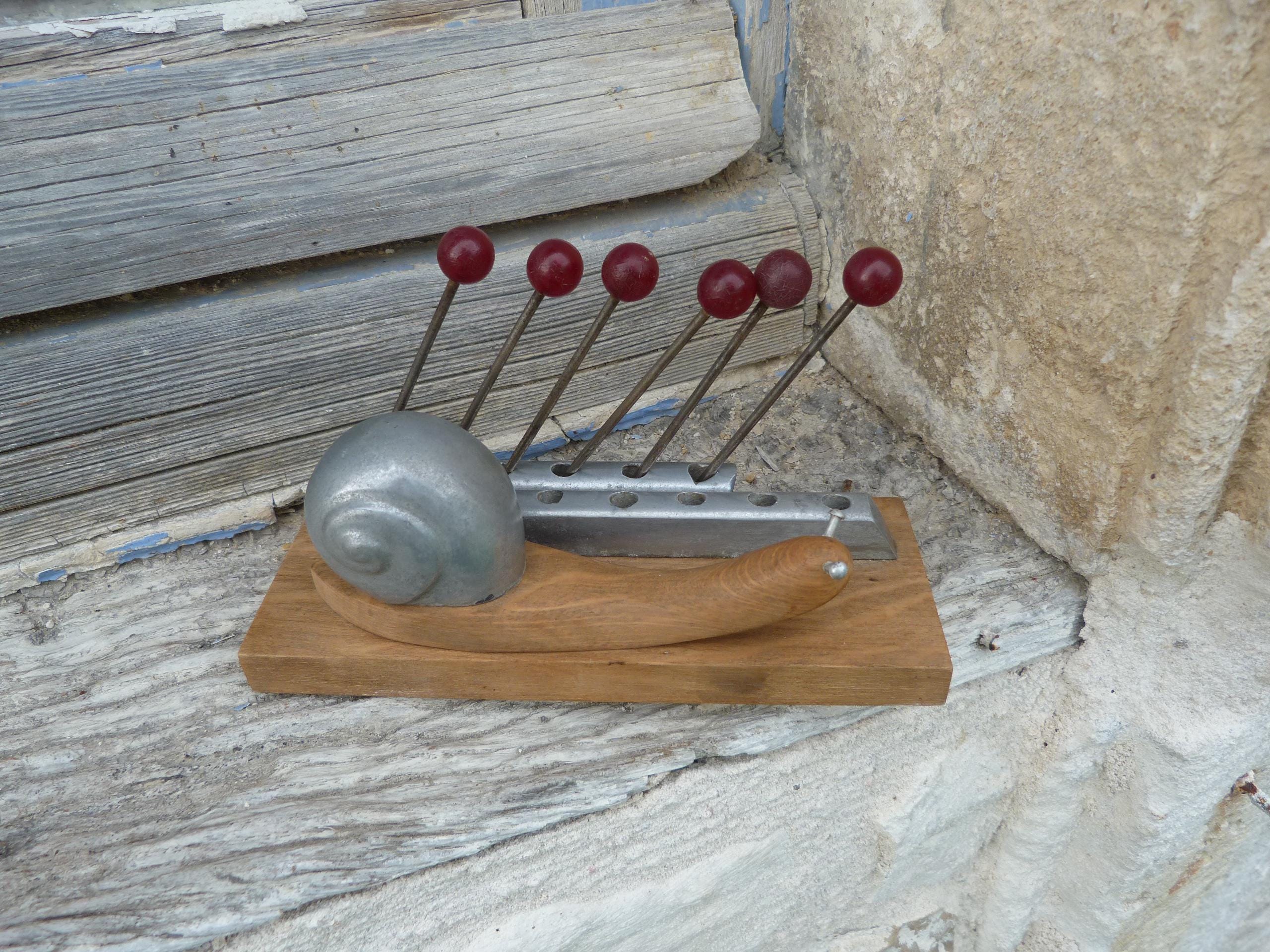 Fourreau hêtre 6 fourchettes à escargots - L'AR Boutique - L'AR BOUTIQUE