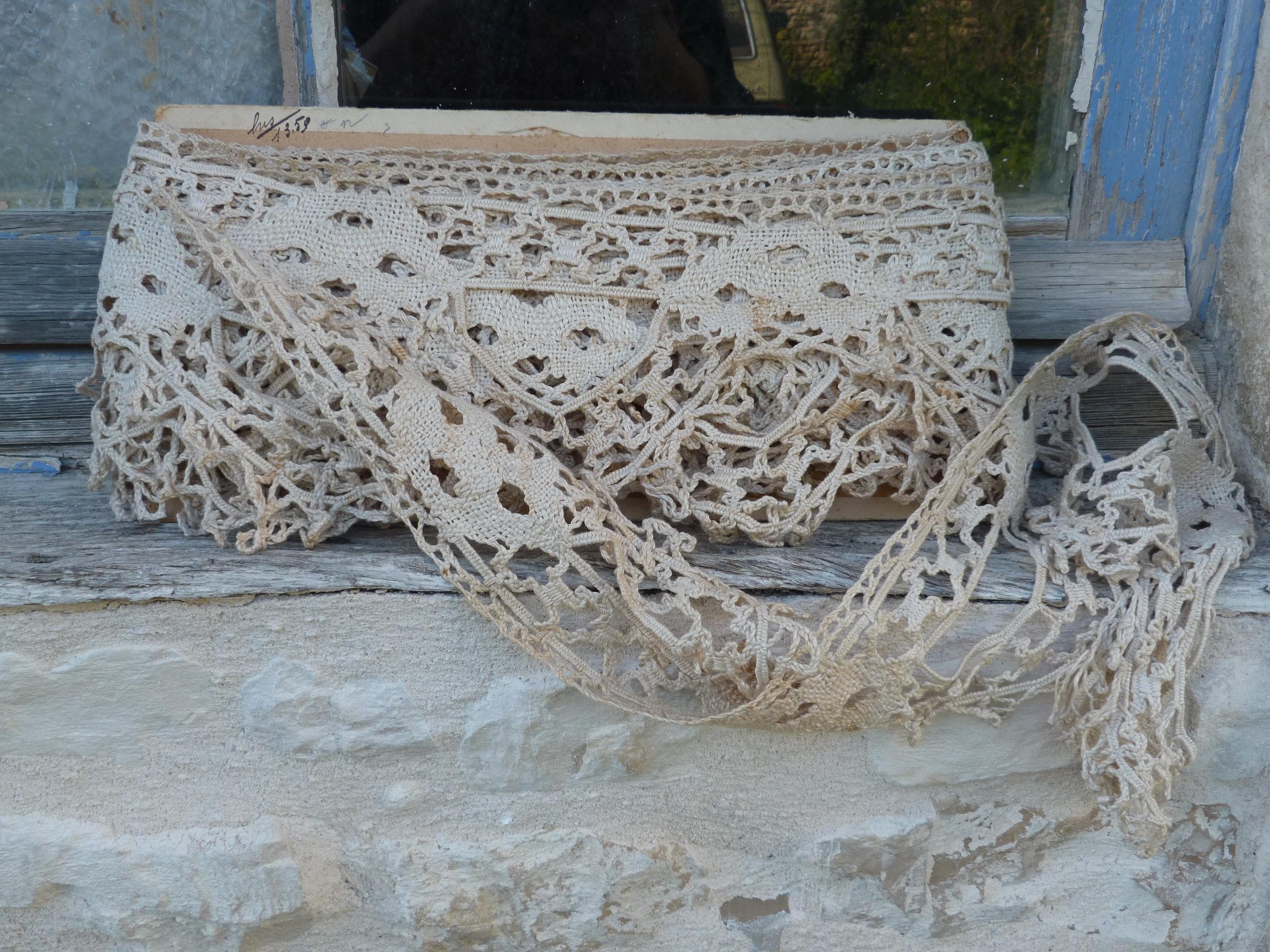 Nastro in pizzo ricamato con margherite, 7 m, per lavori di cucito e artigianato, decorazione per matrimoni, decorazioni da sposa, fai da te, cucito, sartoria, ricami (1,8 cm