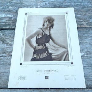 Vintage Antique 1920 French risque Actress /demi mondaines /recto/verso photographie /flapper Plus belle femme de France image 1