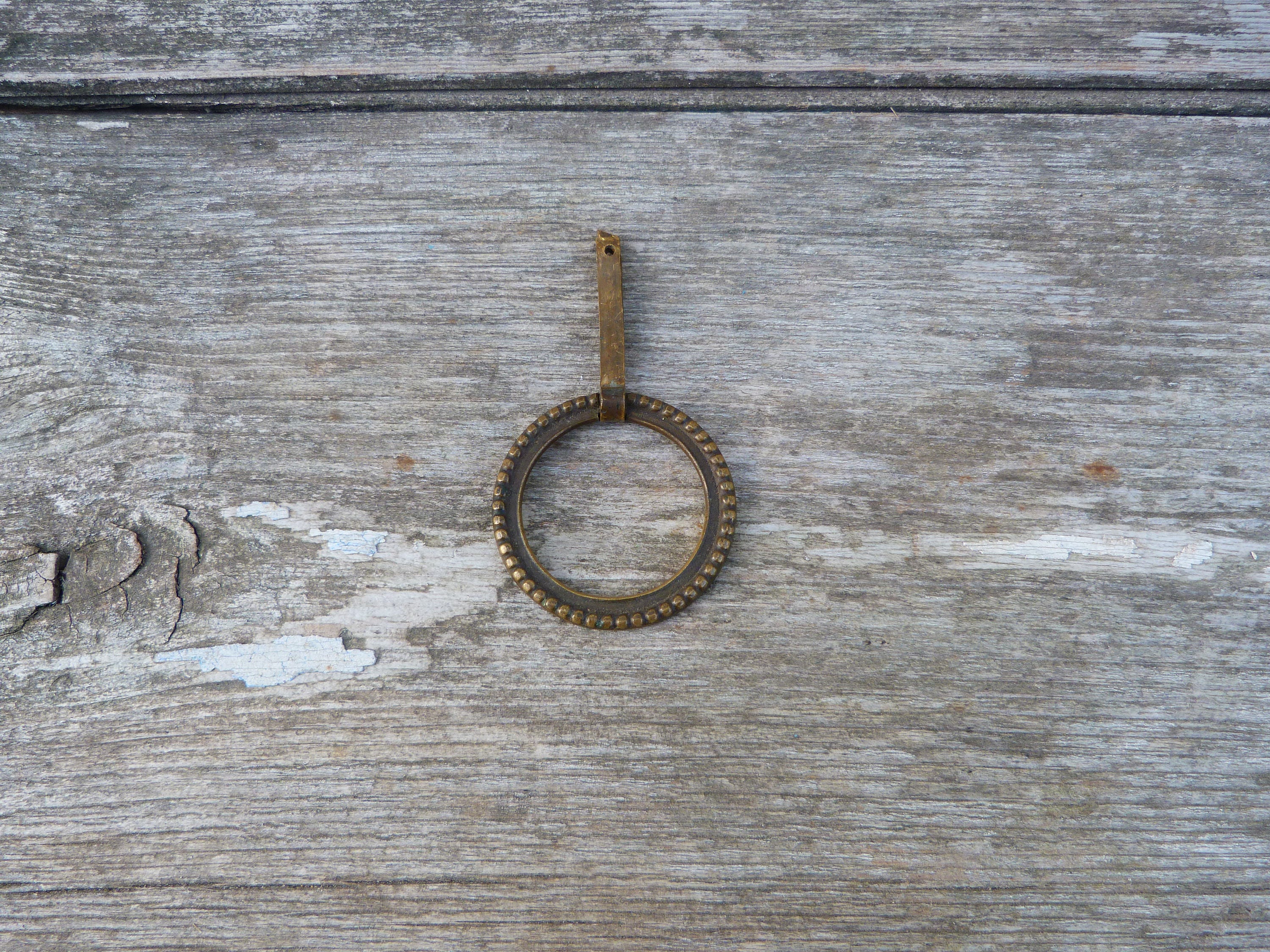 Vintage Antique 1850/1900 Français Tiroir de Poignée Traction en Bronze Empire