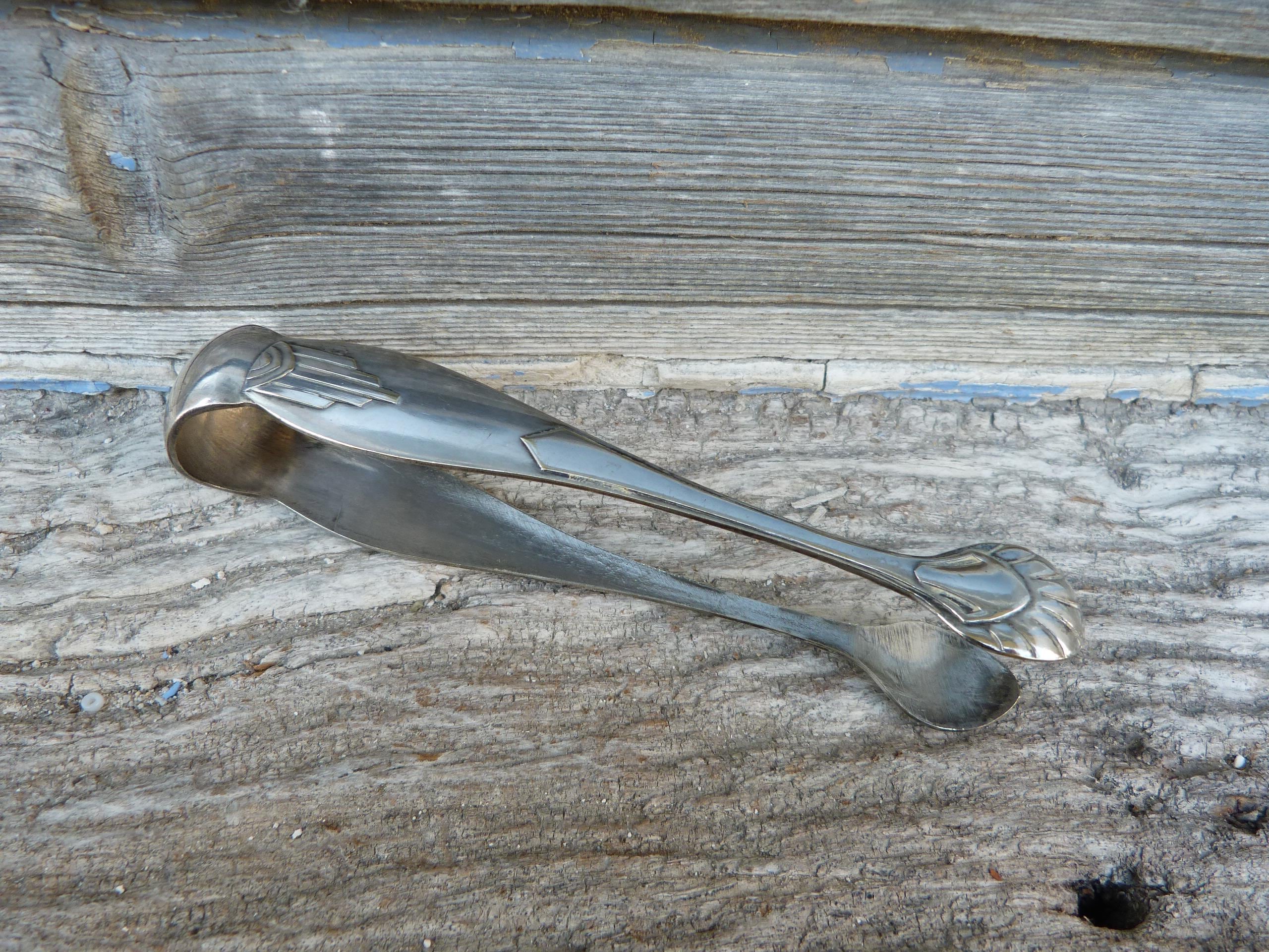 ヴィンテージ 1920 年代 フランス アールデコ メッキ シルバー