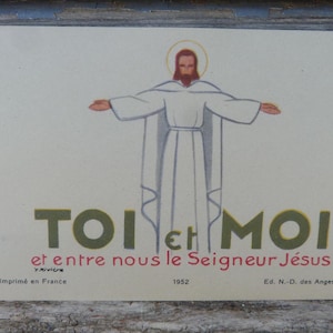 Carte religion catholique ancienne  Famille Sainte