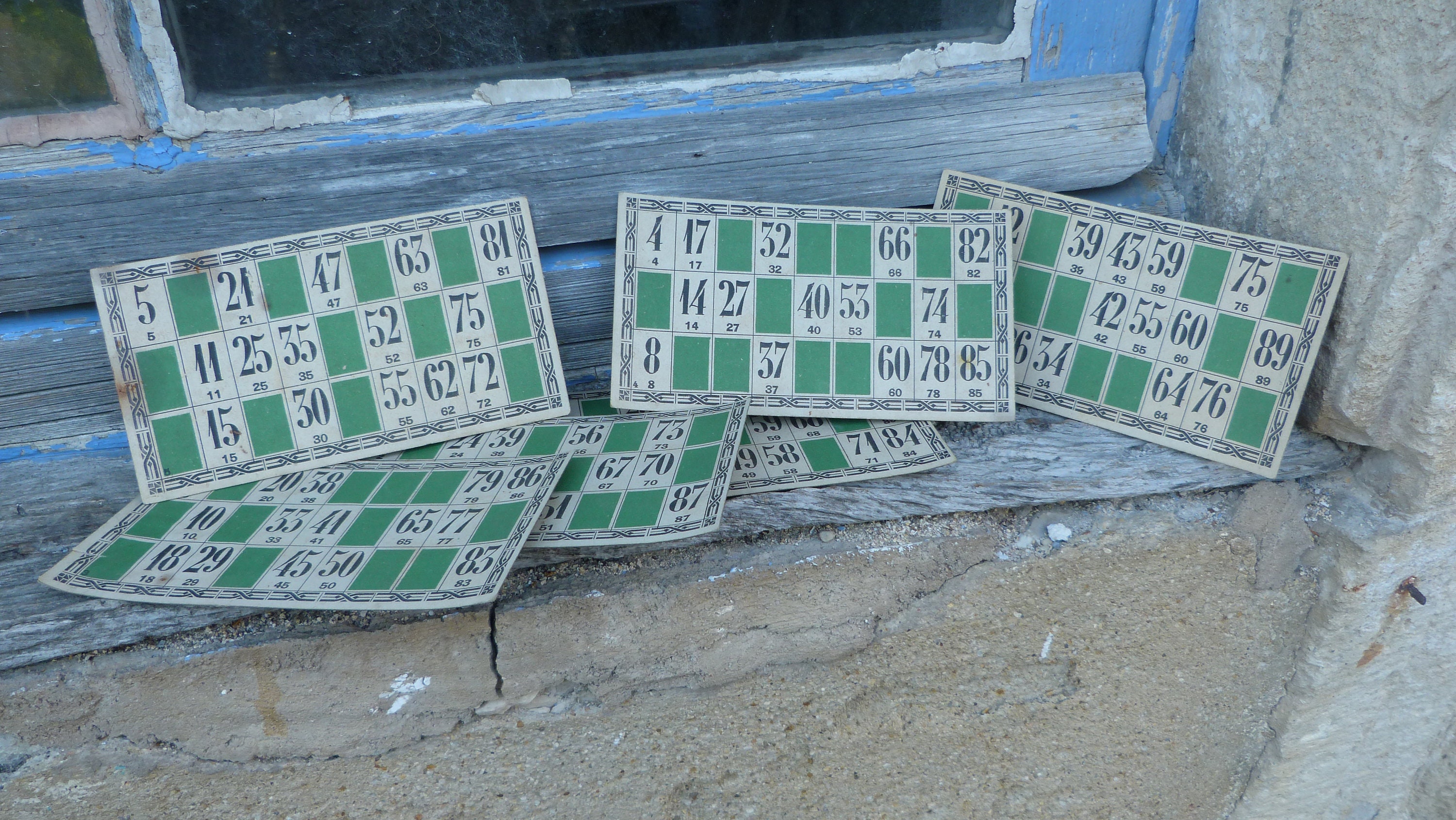 Lot de 6 Plaques Loto Anciennes