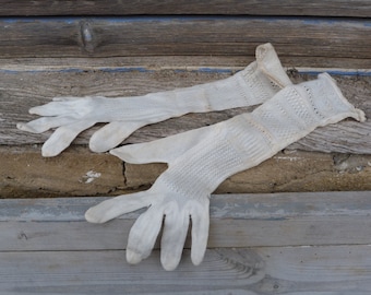 フランスアンティークかぎ針編みレース手袋 2組 - Sサイズ - Etsy 日本