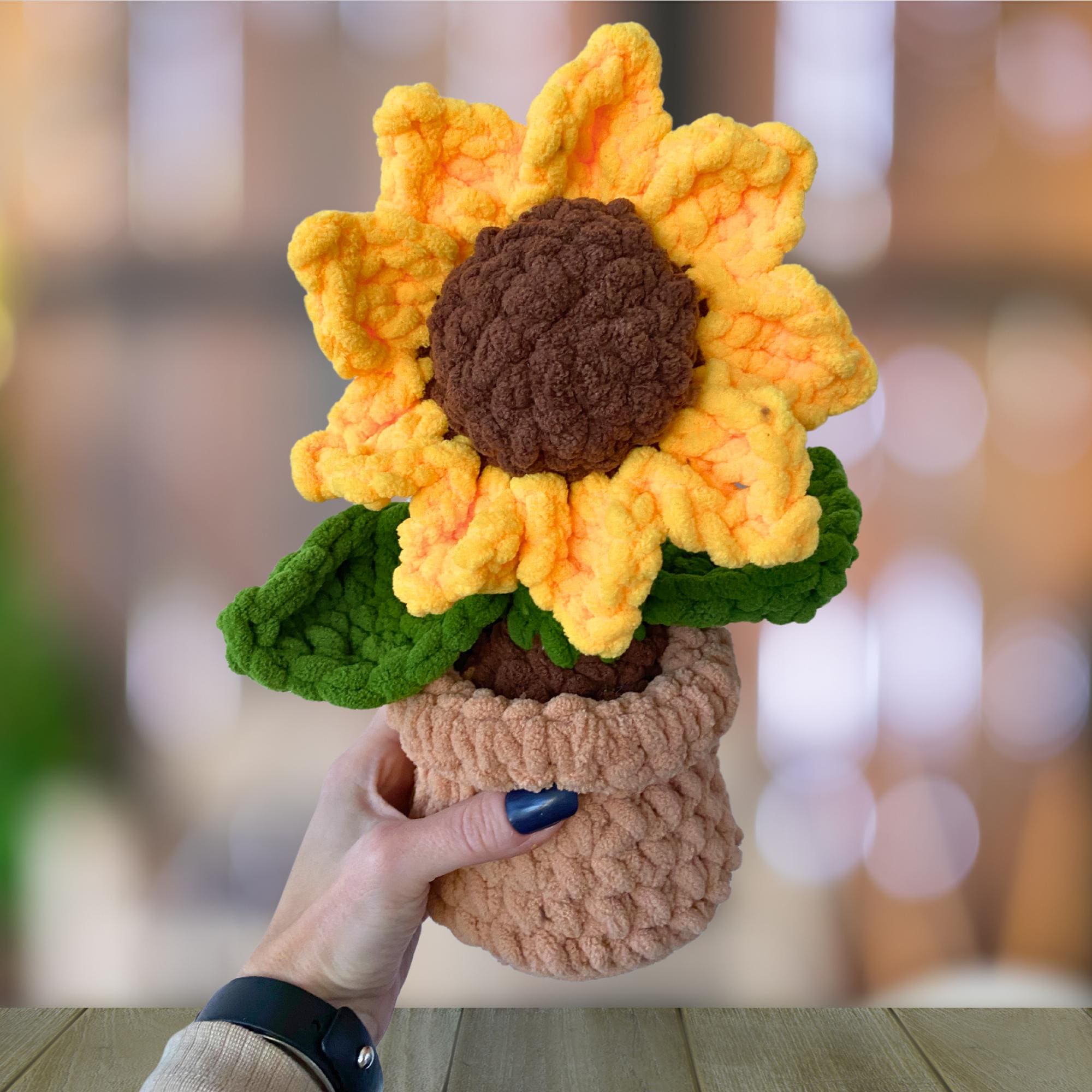 かぎ針編みの鉢植えの花 - Etsy 日本