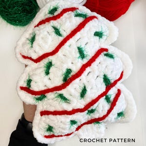 Weihnachtsbaum-Kuchen-Häkelanleitung Weihnachtsspielzeug Urlaub Häkeln Dekor Weihnachtsmarkt häkeln