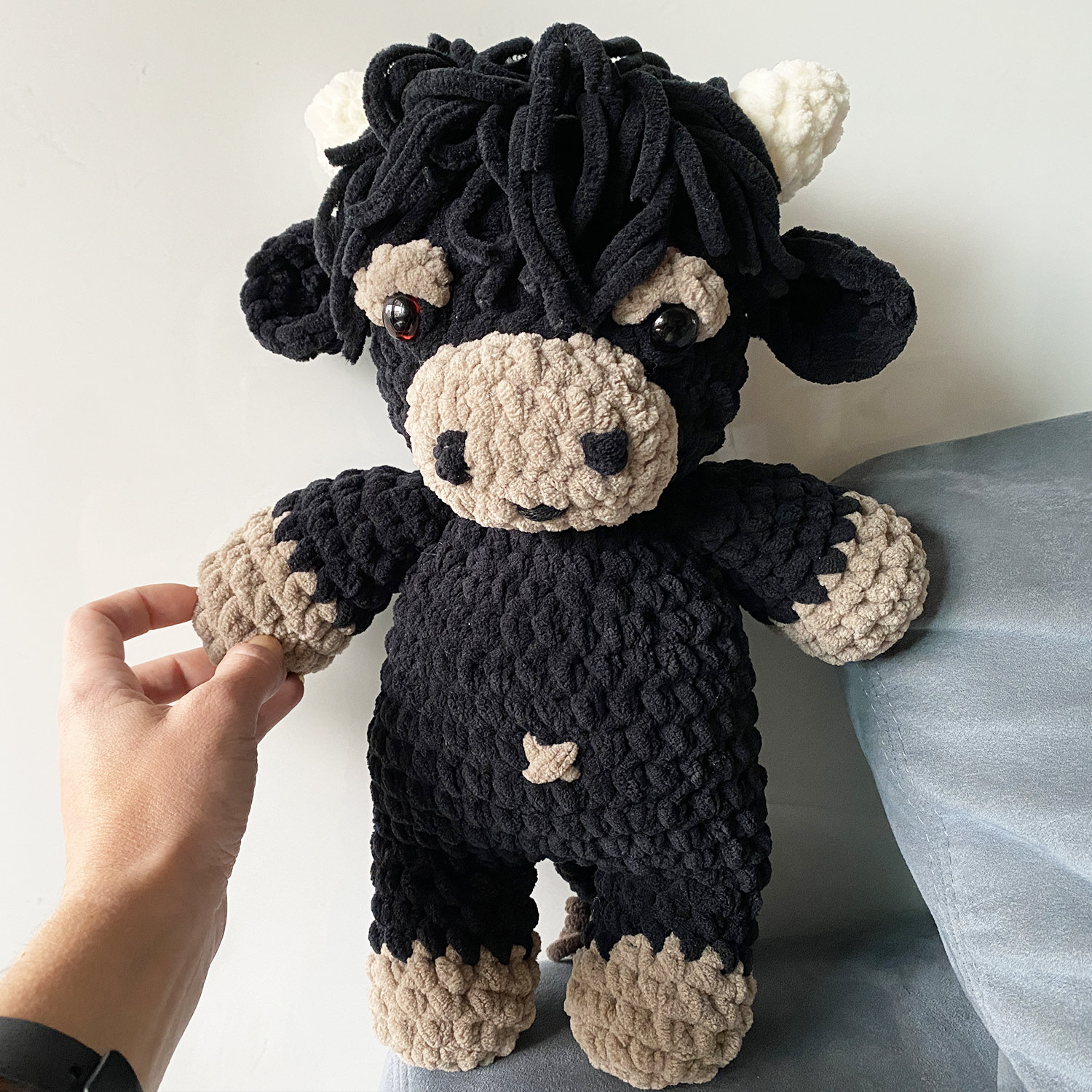 23 Adorable Cow Plush Crochet Patterns for Farmhouse Decor, Gifts, and Cozy Displays 17 Black Highland Cow Amigurumi Crochet Pattern: Plushie DIY