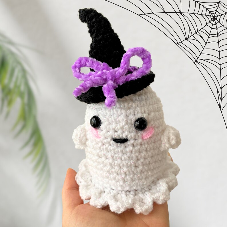 No Sew Ghost Crochet Pattern Plush Toy, Halloween Crochet Pattern ...