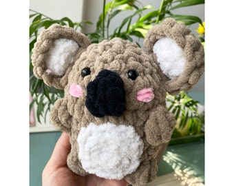 Chunky Koala Amigurumi Crochet Pattern: Plush Toy (PDF Pattern)