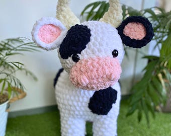 Patrón de vaca de las Tierras Altas a crochet, patrón de vaca amigurumi, peluche de crochet, descarga digital, juguete de crochet DIY, patrón de crochet en PDF, mercado de crochet
