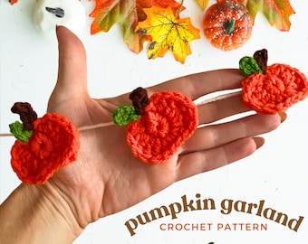 Pumpkin Garland Crochet Pattern, Autumn Decor, Autumn Crochet Project, Crochet  Pumpkin, PDF Digital Download, DIY Fall decoration