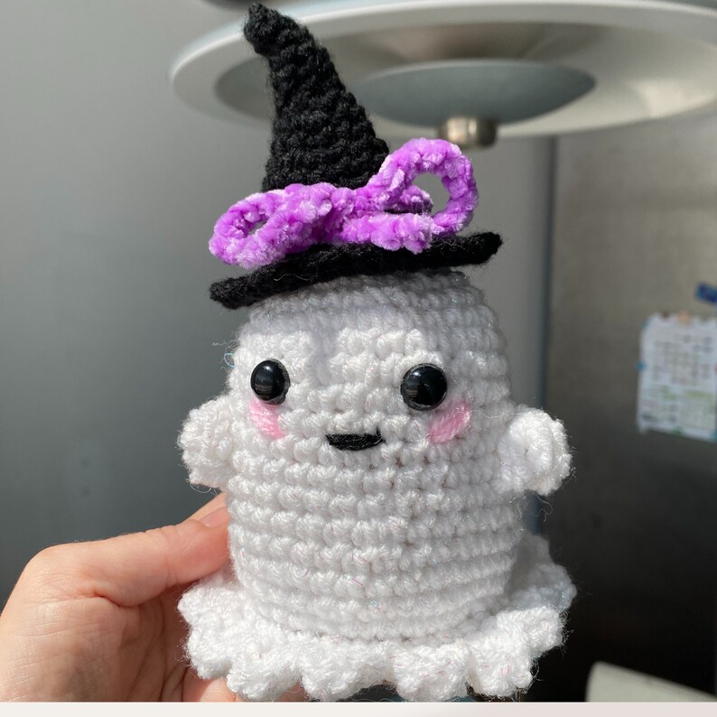 No Sew Ghost Crochet Pattern Plush Toy, Halloween Crochet Pattern ...
