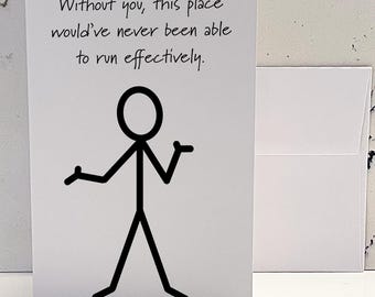 Retirement card - funny retirement card - dark humor retirement card - snarky retirement card