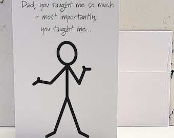 Snarky Father's Day Card: Sarcastic Cat Mom Gift