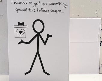 Funny Sarcastic Christmas Card: Procrastinator Holiday Greeting
