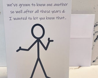 Funny Anniversary Card: Sarcastic Humor for Spouse