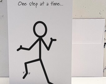 Snarky Encouragement Card: Dark Humor Greeting (4x6)