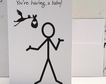 Sarcastic New Baby Card: Snarky Humor Card