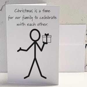Funny Christmas/Holiday Card - Snarky Holiday Card - Sarcastic Holiday Card