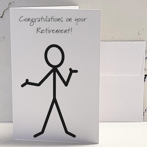 Retirement card - funny retirement card - dark humor retirement card - snarky retirement card
