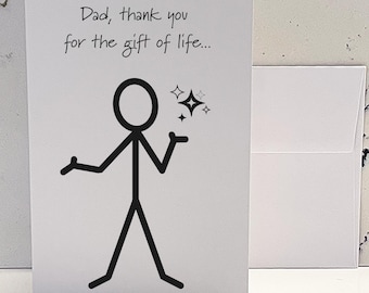 Snarky Father's Day Card: Funny Sarcastic Gift