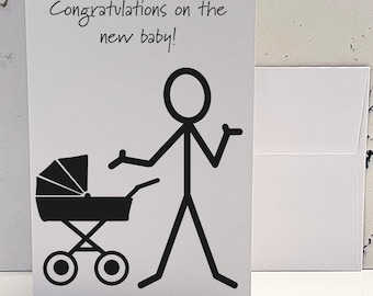 Sarcastic New Baby Card: Snarky Humor Congratulations