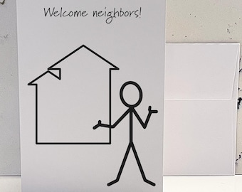 New Neighbor Greeting Card - welcome neighbors