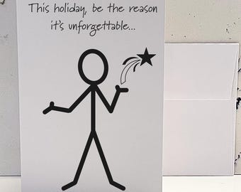 Funny Sarcastic Christmas Card: Unforgettable Holiday Greeting