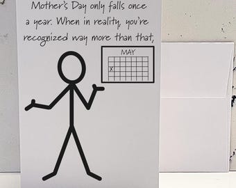 Funny Mother's Day Card - holiday cards - greeting card