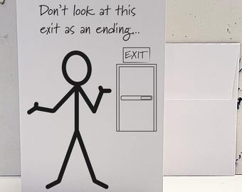 Retirement card - funny retirement card - dark humor retirement card - snarky retirement card
