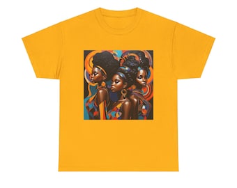 Afrocentric Black Girl Magic Tee: Women's Cotton Graphic T-Shirt