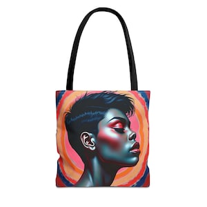 Vibrant Art Tote Bag | Bohemian Style Bag, Eco-Friendly Shopping Tote, Unique Gift for Art Lovers, Trendy Canvas Bag