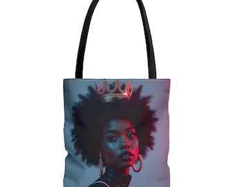 Empowering Black Queen Tote Bag: Inspirational Carryall