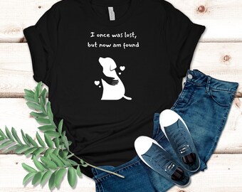 Adopted Dog Tshirt, Dog Adoption shirt, Rescue Dog Mom Tee, dog owner t-shirt rescue, dog lover clothing