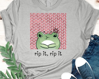 Cute Crochet T-shirt for Crochet Lover | Funny Shirt for Crocheter | Humorous Crochet Frogging Tshirt | Gift for Her Crochet Hobby T-Shirt