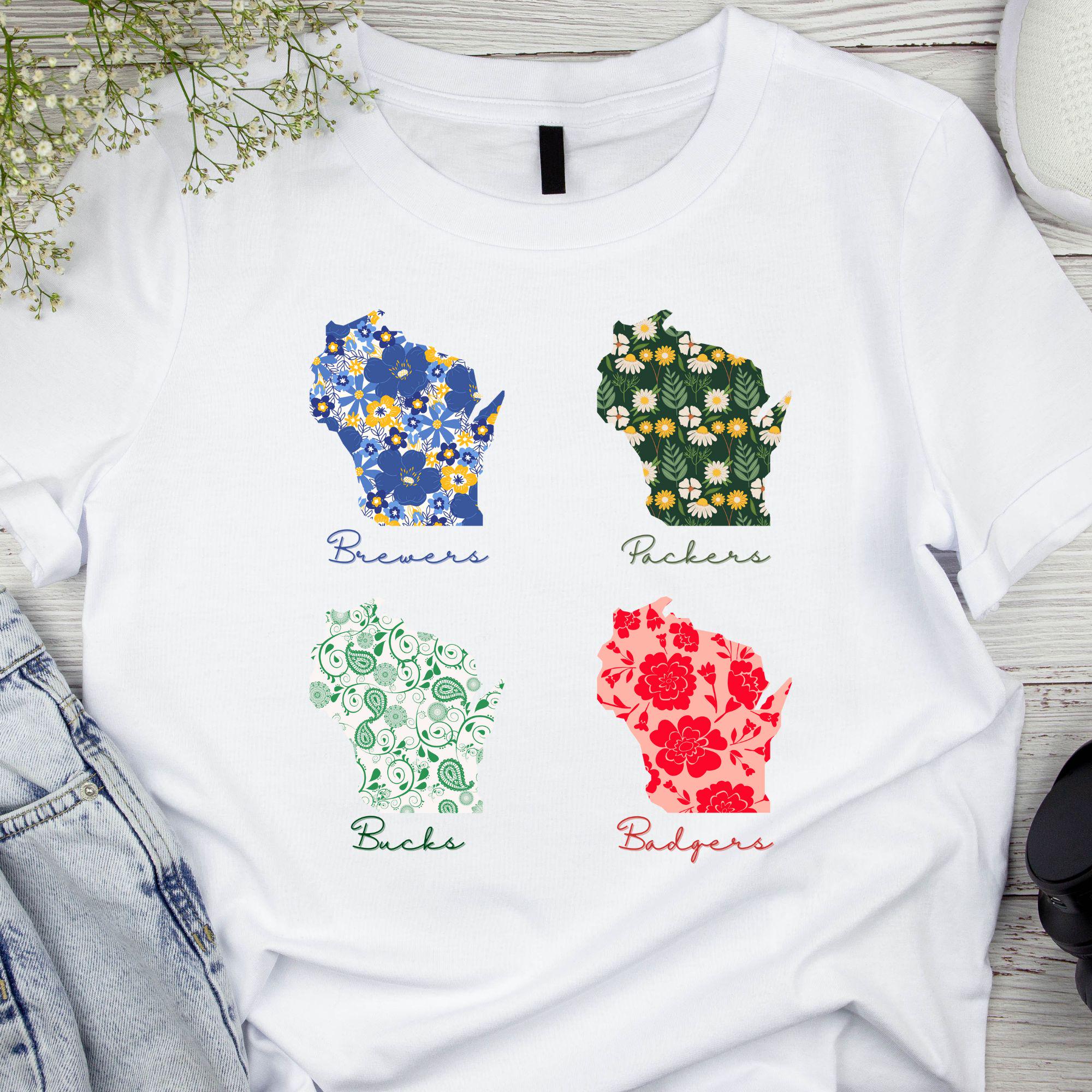 Badgers Bucks Brewers Packers Shirt