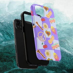 Hippie Phone Cases, Colorful Tough Case, Psychedelic Phone Cover, Boho Phone Shell, Protective Smartphone Accessory
