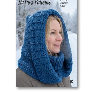Crochet Pattern for Ladies Snood - Cowl Crochet Pattern - Neck Warmer Pattern - Adult - UK - USA - CP409