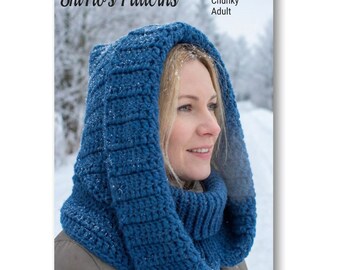 Crochet Pattern- Ladies- Snood - Cowl - Neck Warmer - Adult - UK - USA - CP409