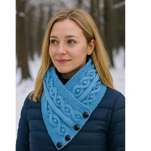 Knitting Pattern - Knitting Scarf Pattern -Neck warmer Pattern - Neck Warmer Pattern -  KP558