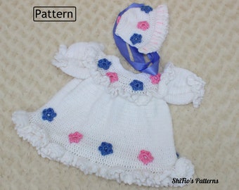 Crochet Pattern Baby Girl Frilly Edged Jacket Fancy Etsy - 