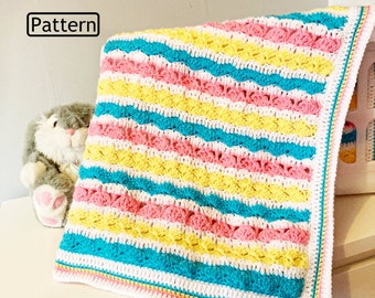 Crochet Pattern - Crochet Blanket Pattern - Stroller Pattern - Baby Afghan Pattern - Baby Blanket Pattern - CP439