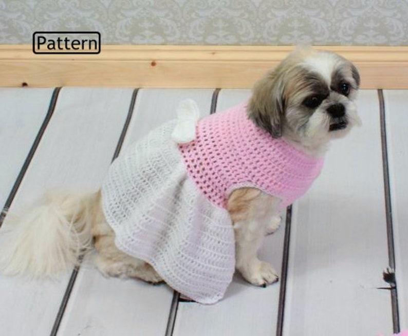 Crochet Pattern Crochet Dog Outfit Pattern Dog Pattern Dog Jumper Pattern Dog Sweater Pattern 4 Sizes CP66 image 2