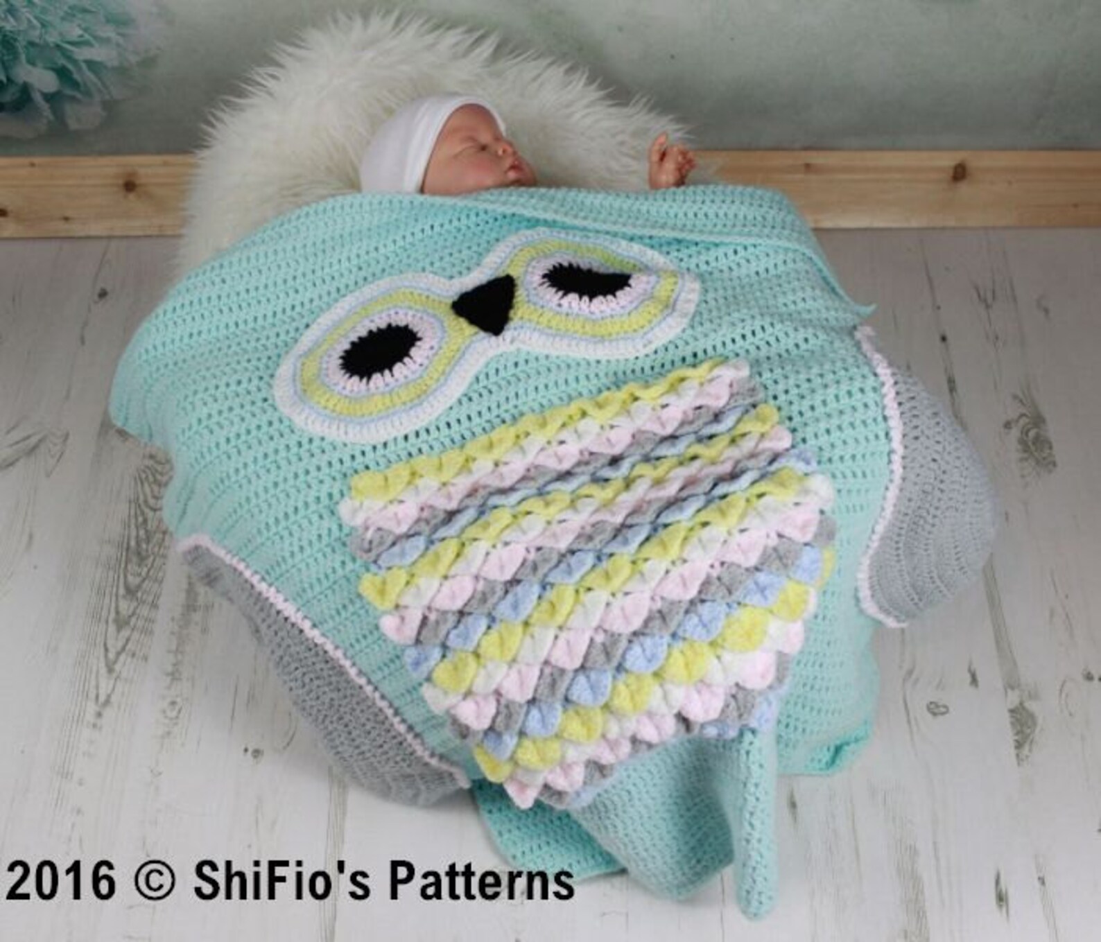 CROCHET PATTERN for Owl Baby Blanket U.K U.S.A PDF 348 Etsy