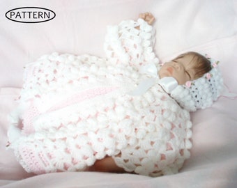 CROCHET PATTERN For Baby Jacket &  Hat - baby jacket pattern -  CP65  Digital Download