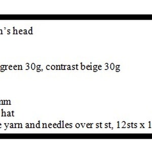 May include: Instructions for knitting a beanie hat in three different styles: striped, ribbed, and cable. The instructions include yarn requirements, knitting needle size, and tension gauge. The tension gauge is 12 stitches by 16 rows to 2 inches (5 cm).
