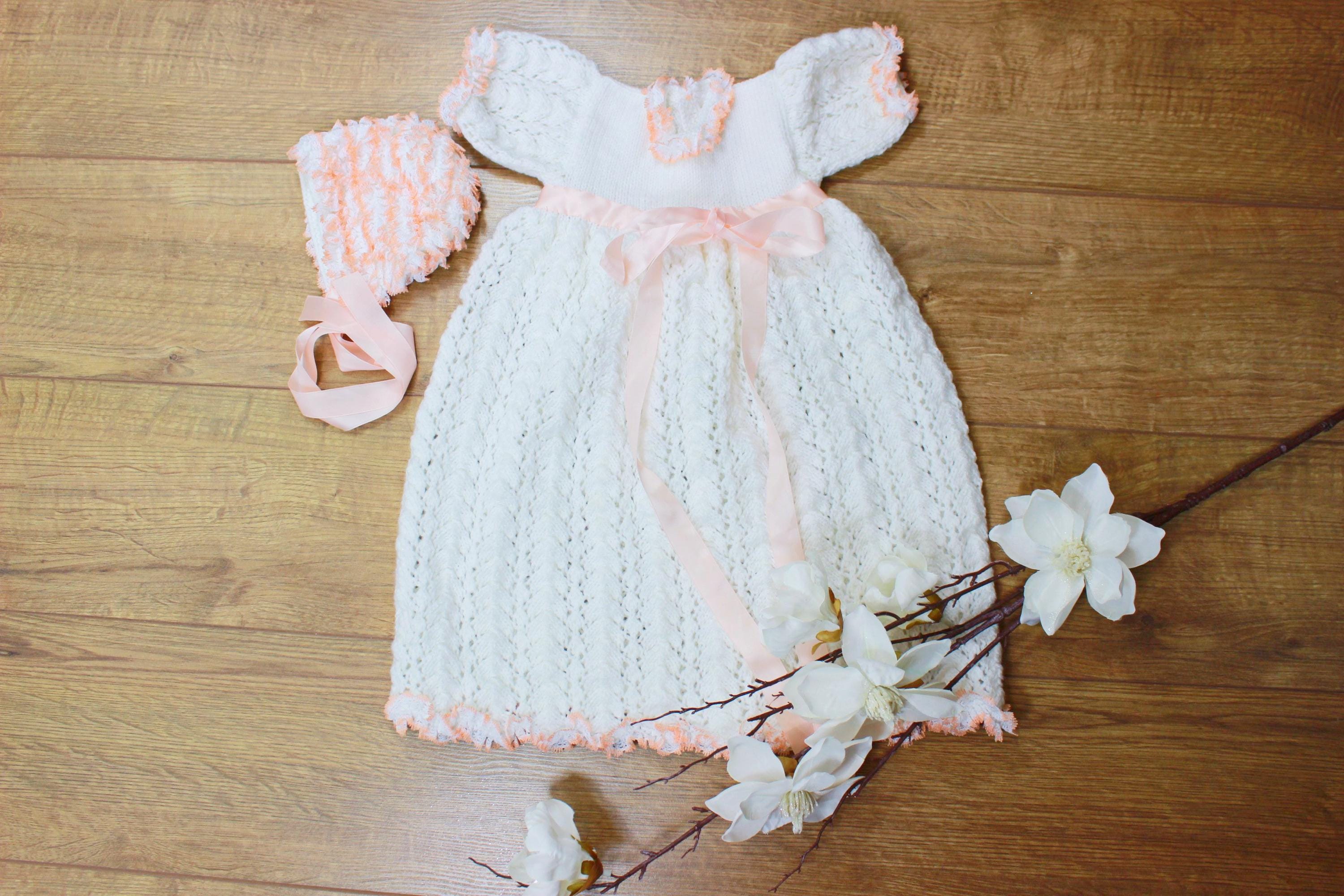 Knitted Christening Gown Patterns Free - Etsy